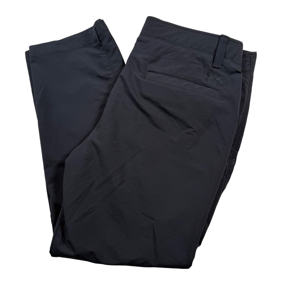 Under Armour Matchplay Golf Pants Mens 38/30 Black Performance Stretch